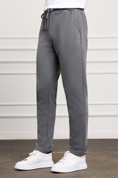 Morven Men's Anthracite Slim Fit Elastic Jogger Pants