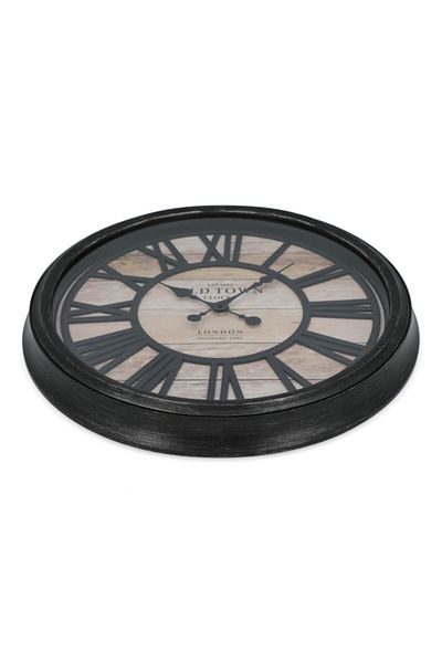 Atmosphera Elegant and Modern Design Retro Industrial Relief Wall Clock 50cm