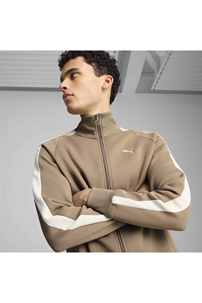 Puma T7 Always On Erkek Kahverengi Dik Yaka Ceket