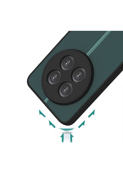 Nezih Case جراب سيليكون غير لامع متوافق مع كاميرا Realme 12 مع حافة ملونة