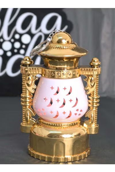 co arma Ramadan Wooden Lantern Table Lamp