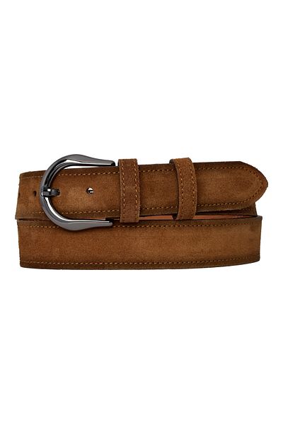 GoDeri 100% Imaginable Leather, Nickel Tokedi 4 cm Brown Women's Belt with Sucut; Sport Belt