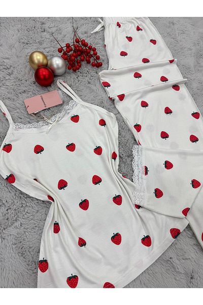 pijamaworld SET DE PIZAMA CU ȘASE LUNGURI DE VISCOSA MOALE CU CUREA DE SNA