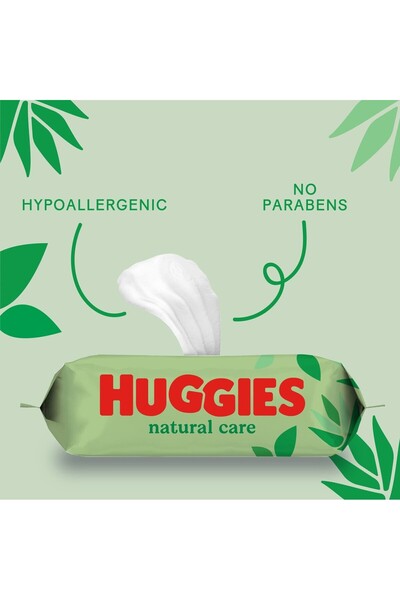 Huggies Islak Havlu (Dogal Bakım) Yeni 56 Yaprak - Tekli Paket