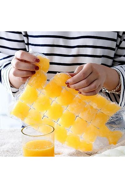 YOK YOK AMBALAJ Ice Bags 24 Pieces 10 Sheets 240 Pieces Ice Cubes