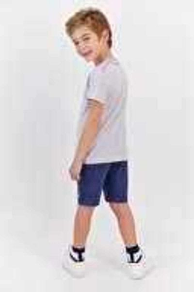 U.S. Polo Assn. U.S. Polo Assn. Boys Grey Melange Bermuda Set