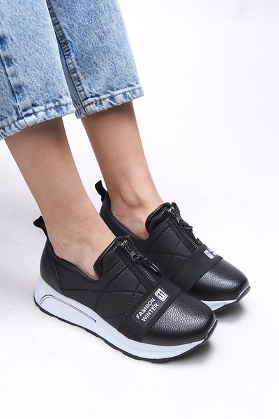 Riccon Pantofi Vicrathla pentru femei 00121701   Negru Alb