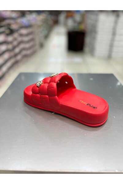 Akınal Bella Gathered Model Stoned Women's Slippers