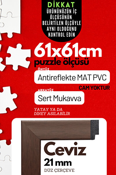 AtlasSG 21mm- 61x61 Cm Antireflekte Mat Pvc Li Fotoğraf 1000 parça Puzzle Bel...