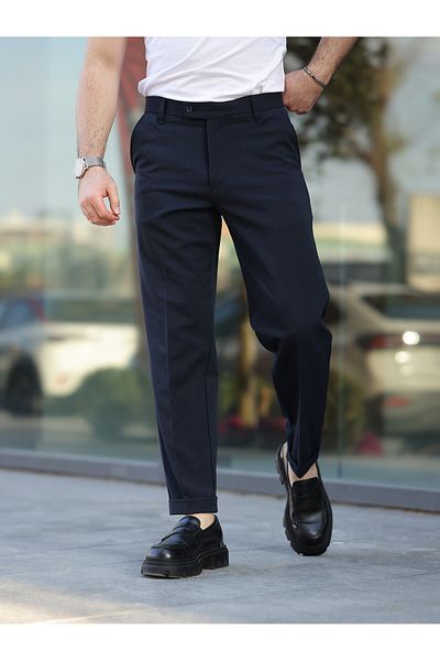 BASEL.CO Men's Premium Double Leg Waist Supported Fabric Pants