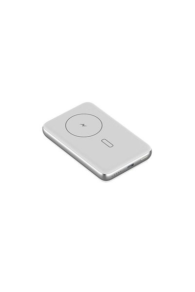 iOsuite بنك طاقة آمن بسعة 10,000 ماج (PD20W+مغناطيس لاسلكي 15W+ألومنيوم) فضي - A9