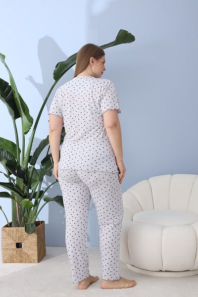 BEYAZTOPTAN SET DE Pijamale OVERSIZE CU MÂNECĂ SCURTĂ DE BAMBUS DE CALITATE