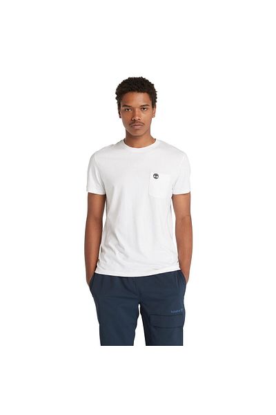 Timberland Μπλουζάκι με τσέπη στήθους Ss - Λευκό