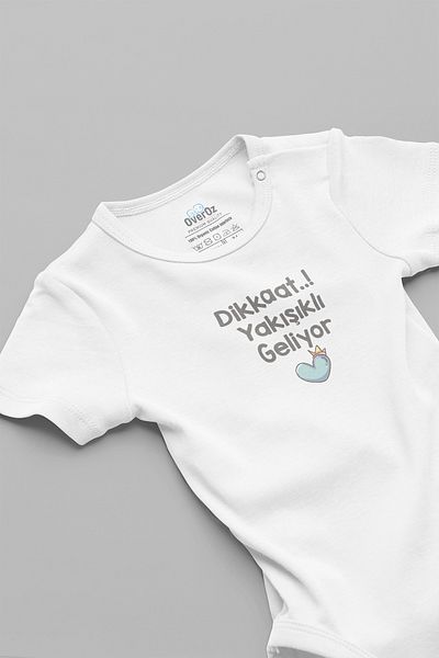 Overoz Organic 100% Cotton Baby Body and Coming Handsome Jumpsuit 5901-B