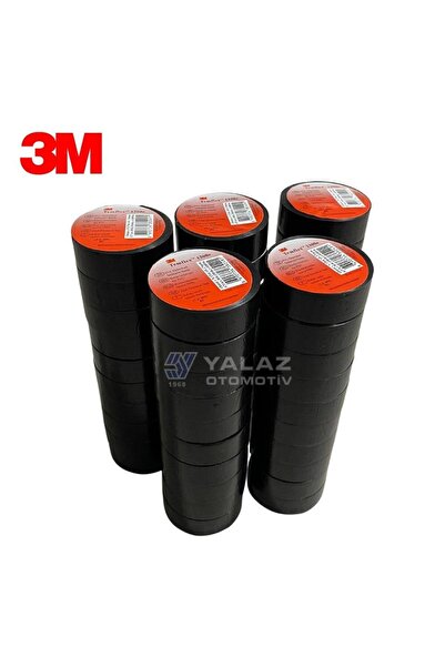 3M İZOLE BANT 18 MM SİYAH (KIRMIZI ETİKET) (50 ADET)