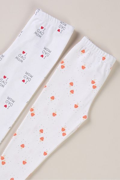 Bondberro Set of 2 Interlock Combed Cotton Baby and Child Tights 0-4 Years 100% Cotton