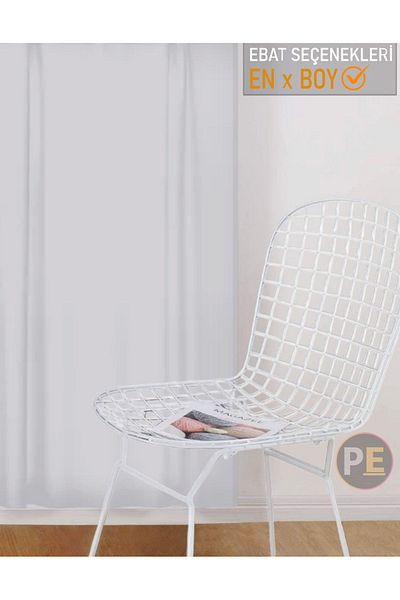 Perdexpress White Satin Sunshade Curtain