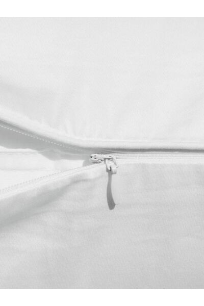 VESSİNOHOME Λευκή Βαμβακερή Μαξιλαροθήκη 50x70 - Στρώματα μαξιλαριού 12 σετ με φερμουάρ και εσωτερική επένδυση