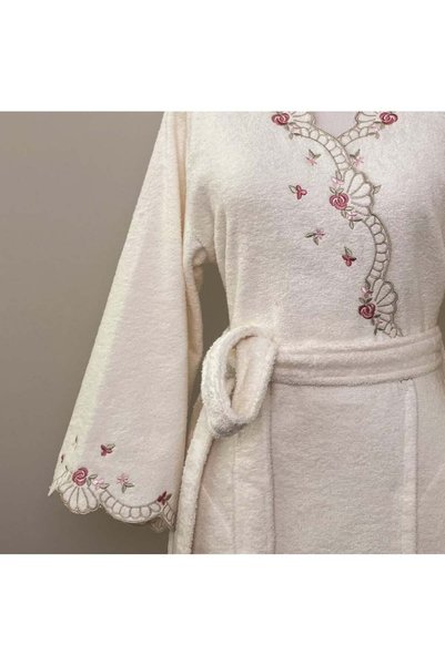 Okya Home Okya Meralis Bathrobe Kimono 70% Bamboo 30% Cotton J148