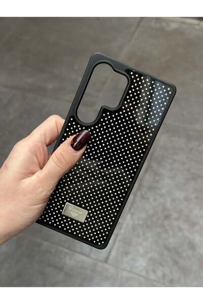 Paladyum Case حافظة سوداء متوافقة مع هاتف سامسونج جالاكسي S25 الترا