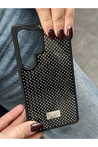 Paladyum Case حافظة سوداء متوافقة مع هاتف سامسونج جالاكسي S23 الترا