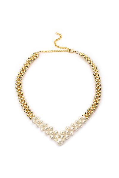 İpekyol Metal Necklace - Artificial Pearl Design