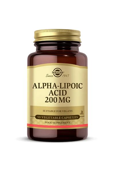 Solgar Alpha Lipo Acid - 200 mg 50 Capsules
