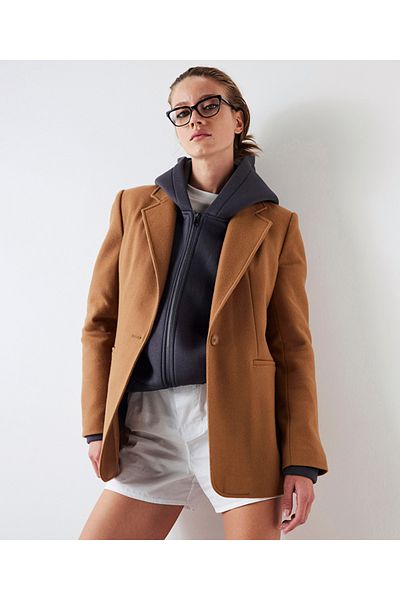 İpekyol Stamped Mono Collar Blazer