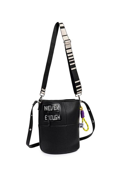 Twist Slogan Pattern Bag