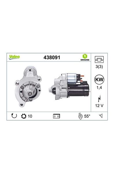 VALEO 12v Starter Motor 9 Teeth/10 Teeth/11 Teeth/12 Teeth/13 Teeth 1.4 Kw (D6RA) Cıtroen-fiat-peugeot-tata