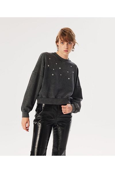 Twist Hotfix Printed Sweatshirt