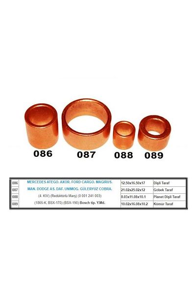 GOVA Starter Bushing Bosch Type Ford Cargo-daf-dodge-man-mercedes Axor/atego (4 AD)