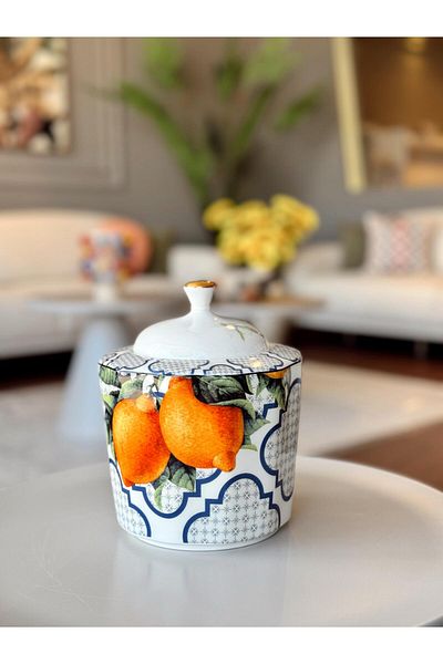 LAMEDORE Large Size Lemons Series Jar - 1750 cc 1JYC-303L