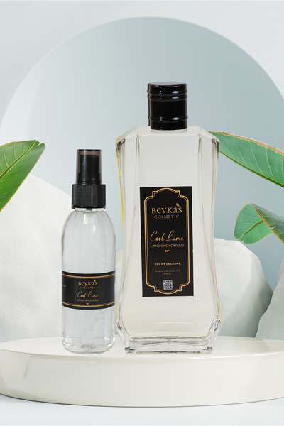 Beykas Cosmetic Limon Kolonyası 250 ml. İtalyan Cam Şişe Sprey Kolonya Hediyeli
