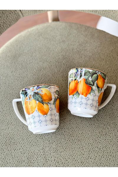 LAMEDORE Lemons Series 2-Piece Mug Set 350 Cc 1Jyc-309