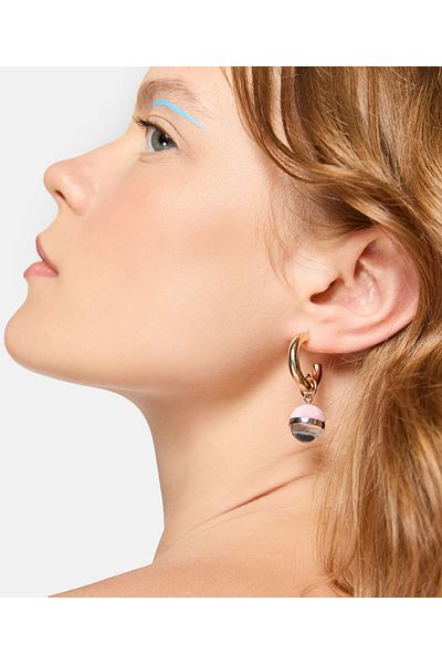 Twist Hoop Earrings - Dangle Model