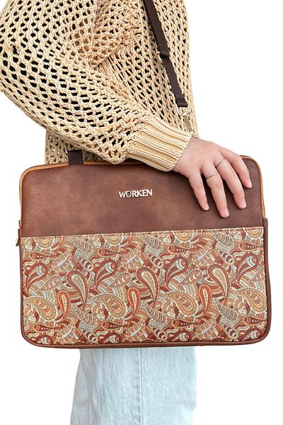 worken 13" - 14" Shoulder Cover, Hand Grip, Tablet Cover, Anti-Knock, Autumn Design
