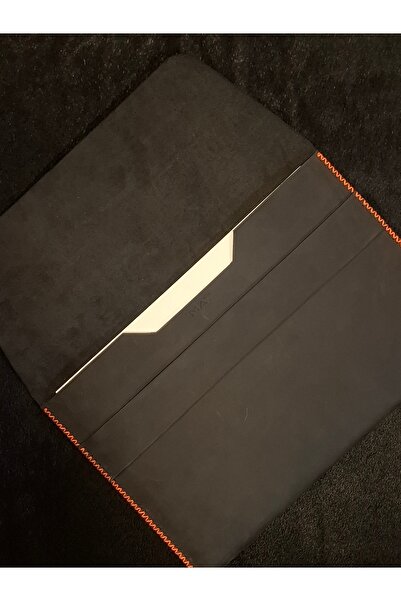 MAT Deri Macbook Air Pro Kılıf 13 13.3 13.6 Inç Uyumlu Antrasit Hakiki Deri El Yapımı Laptop Çantası