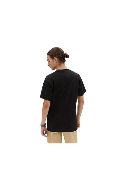 Vans Black Round Neck T-Shirt VN0A7TLGBLK1 LEFT CHEST LOGO II