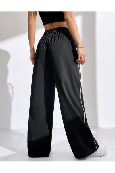 LACKH Women's Black Casual Clothing Sweatpants