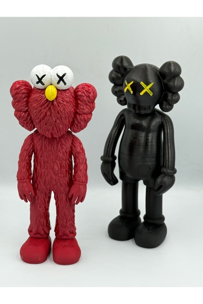Goplast Premium Kaws Red ve Kaws Black benzeri 2li figür (videolu ürün)