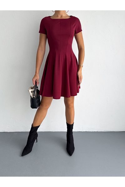 sportiness Dabil Fabric Goddeli Zippered Bell Dress