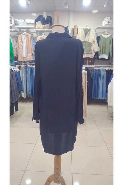 MODA Polo Live Leopard Detailed Buttoned Shirt Tunic, a Quality, Compatible with Hijab
