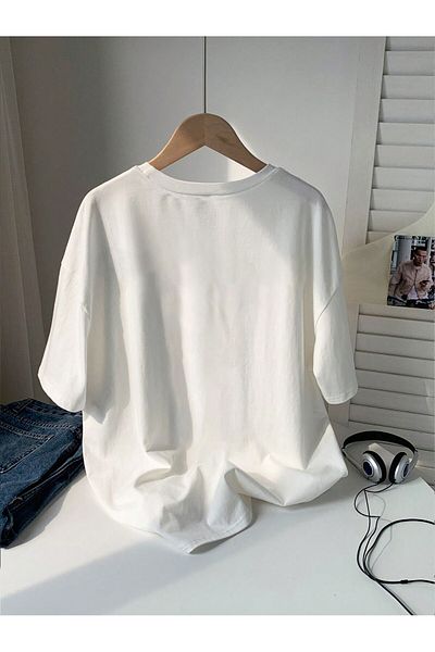 EVIus Tricou oversize cu imprimeu cu cireșe