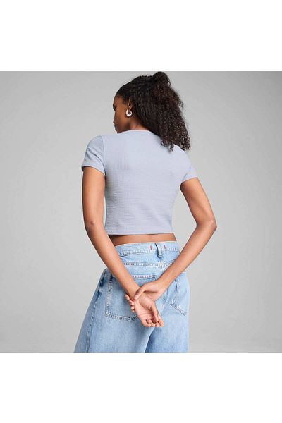 Puma Tricou scurt de antrenament DARE TO texturat pentru femei