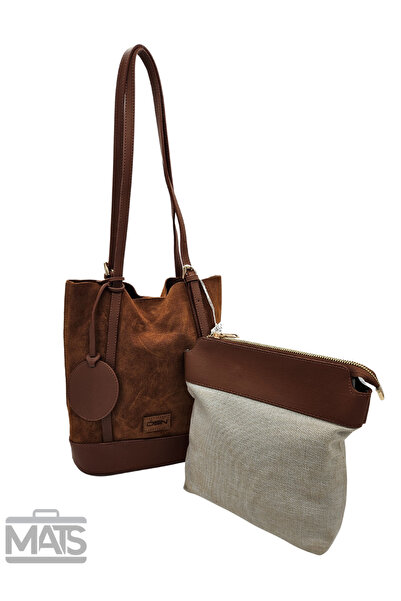 DSN Hakiki&Suni Deri Taba Kova Model Uzun Askılı Omuz Çantası