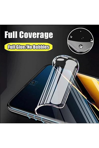 erorex 1+2Pcs Compatible With Xiaomi Poco X6 Pro 5G Case And Screen Protector Hydraulic Film Soft Scratch