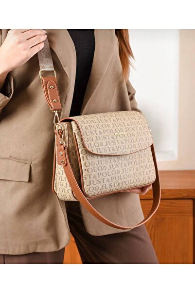 Just Polo Women's Long Cross Strap 3 Compartment Shoulder & Handbag Justpolo ...