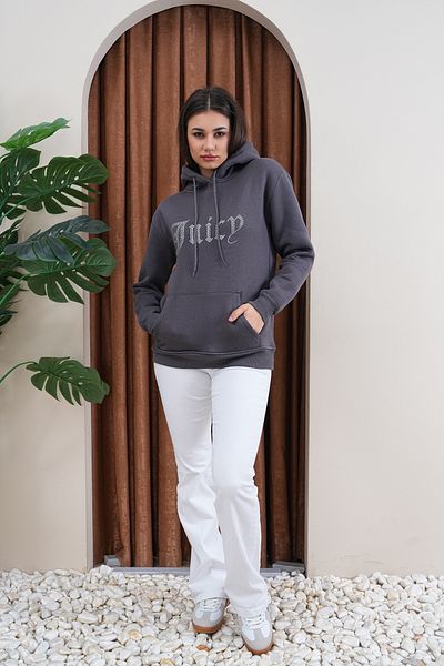 JANSO GROUP - Women's Juicy Stone Printed Sweatshirt 3 Thread Compact Fabric