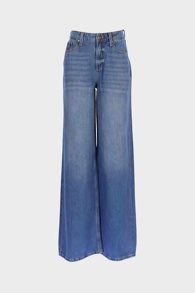 CROSS JEANS Weslie Light Blue High Waist Zipper Jean Pants C 4530-211